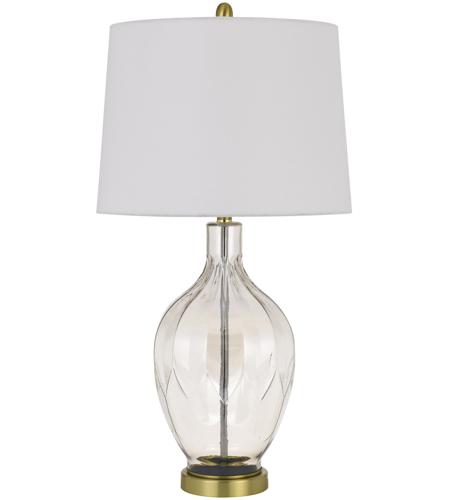 Cal Lighting BO-2971TB Bancroft 30 inch 150.00 watt Clear/Antique Brass Table Lamp Portable Light