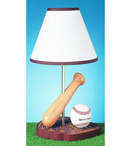 Cal Lighting BO-374 Baseball 15 inch 60 watt Multi Kids Table Lamp Portable Light photo