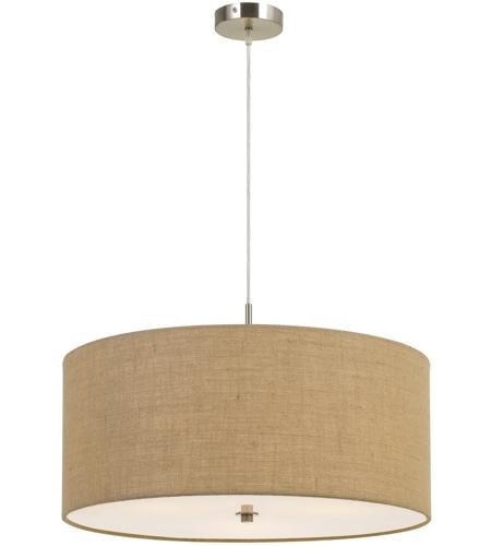 Cal Lighting Fx 3627 3p Addison 3 Light 24 Inch Burlap Pendant