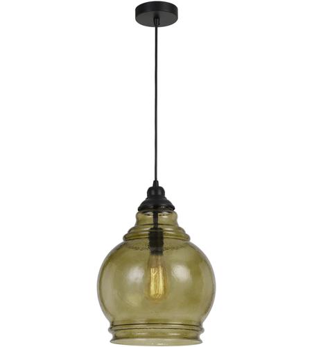 Cal Lighting FX-3671-1 Rovigo 1 Light 12 inch Amber Glass Pendant Ceiling Light