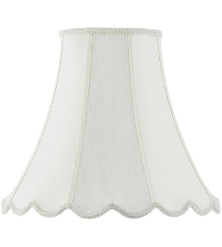 Cal Lighting SH-8105/12-EG Bell Eggshell 12 inch Shade Spider, Vertical Piped Scallop photo