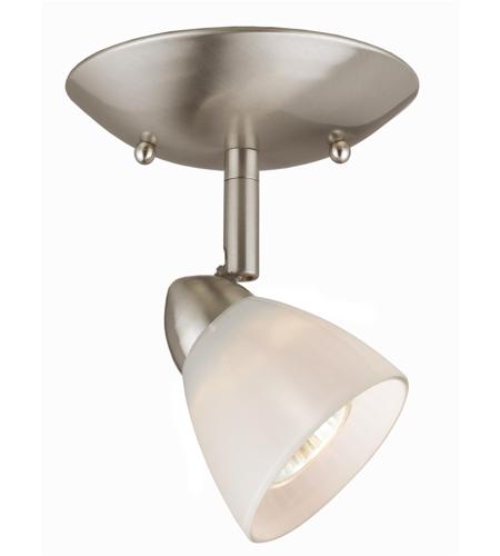 Cal Lighting SL-954-1-BS/WH Serpentine Orbit 1 Light 5 inch Brushed Steel Semi-Flushmount Ceiling Light
