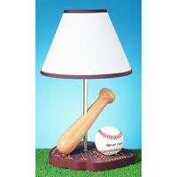 Cal Lighting BO-374 Baseball 15 inch 60 watt Multi Kids Table Lamp Portable Light photo thumbnail