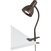 Cal Lighting BO-2605CL-RU Signature 13 inch 5 watt Rust Gooseneck Clip On Lamp Portable Light thumb