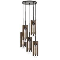 Cal Lighting FX-3690-1 Restoration One Light Pendant from Almeria Collection in Bronze 7.00 inches Dark Finish