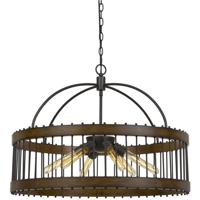 Cal Lighting FX-3700-6L Cantania 6 Light 29 inch Painted Metal Pendant Ceiling Light thumb