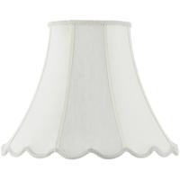 Cal Lighting SH-8105/16-EG Bell Eggshell 16 inch Shade Spider, Vertical Piped Scallop thumb