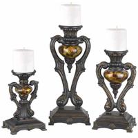 Cal Lighting TA-587/3C Traditional 19 X 10 inch Candle Holder thumb