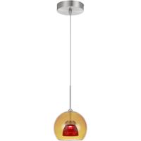 Cal Lighting UP-335-AM-REDCL Double Glass LED 6 inch Amber/Red Mini Pendant Ceiling Light photo thumbnail