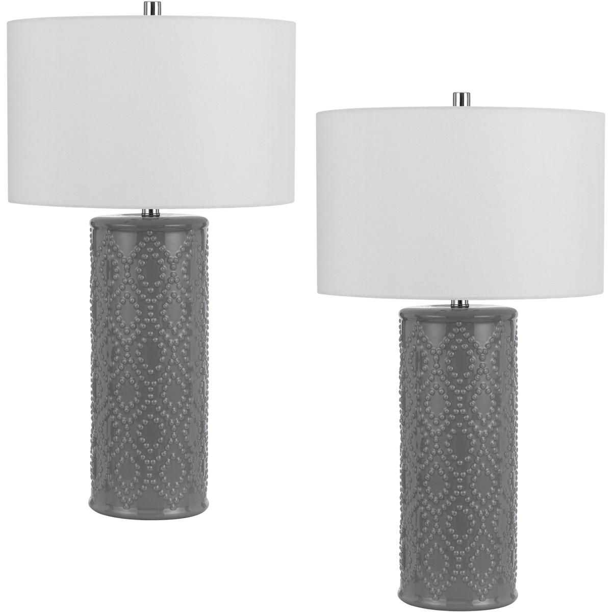 Cal Lighting BO-3065TB-2 Castine 28.5 inch 150.00 watt Slate Grey Table Lamp Portable Light