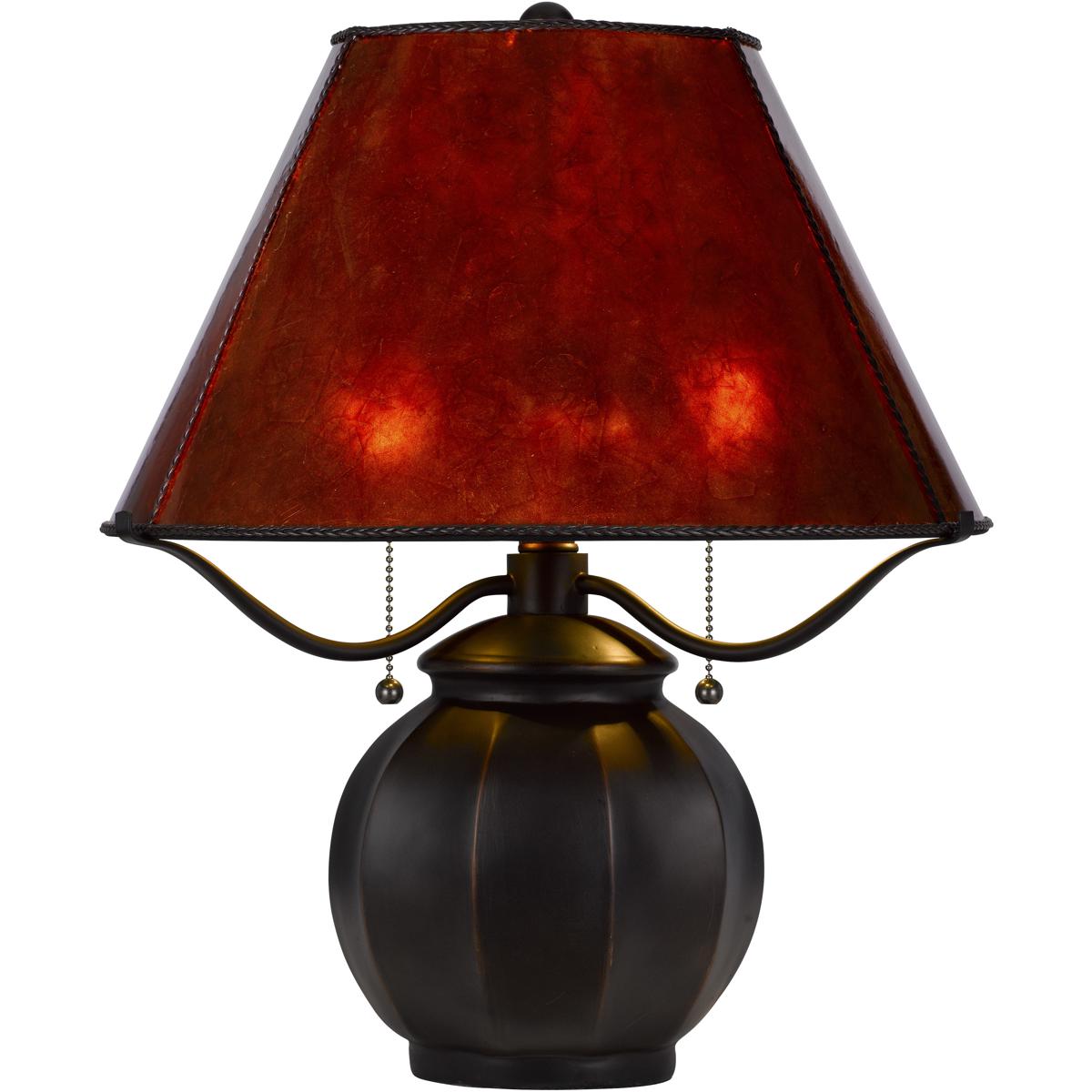 Cal Lighting BO-3102TB Indio 20 inch 60.00 watt Mica Table Lamp Portable Light