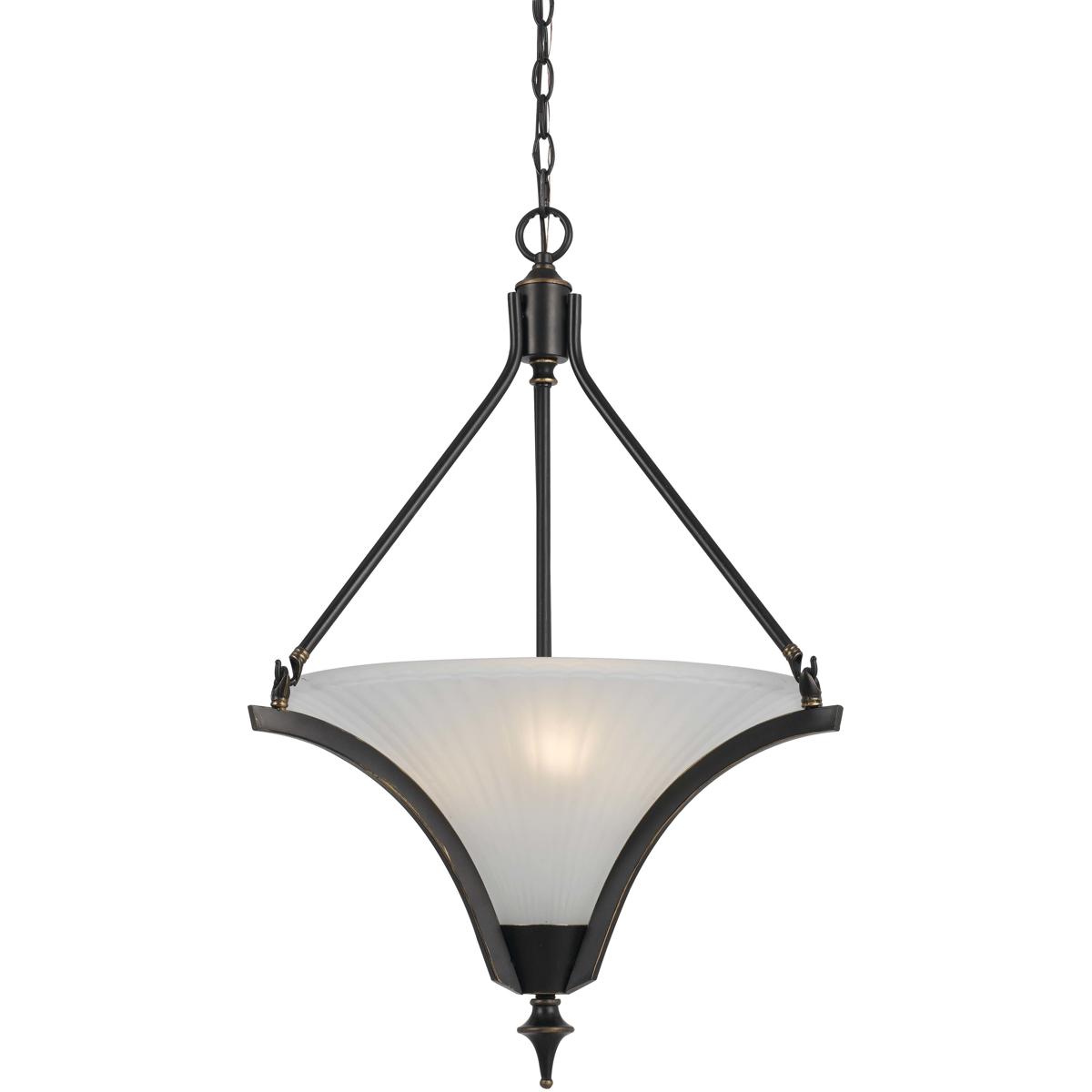 Cal Lighting FX-3541/1P Rockwood 3 Light 22 inch Dark Bronze Pendant Ceiling Light