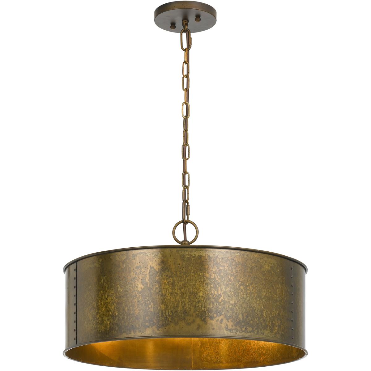 Cal Lighting FX-3637-3 Rochefort 3 Light 20 inch Distress Gold Chandelier Ceiling Light