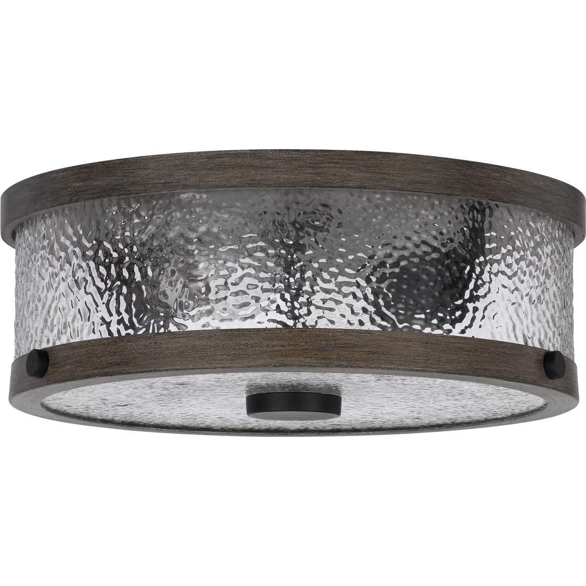 Cal Lighting FX-3795-2 Mateo 2 Light 13 inch Drifted Wood Semi Flush Mount Ceiling Light