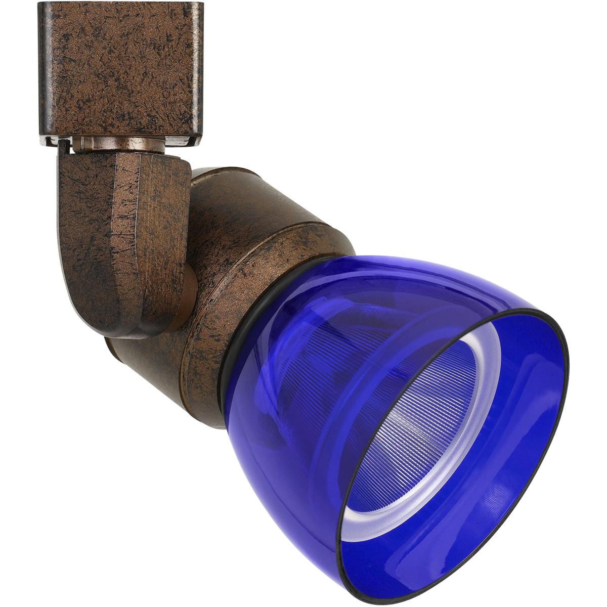 Cal Lighting HT-888RU-BLUCLR Signature 1 Light Rust Track Head Ceiling Light