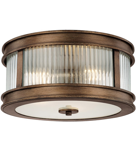 Capital Lighting 212031rt Reid 3 Light 14 Inch Rustic Flush Mount Ceiling Light