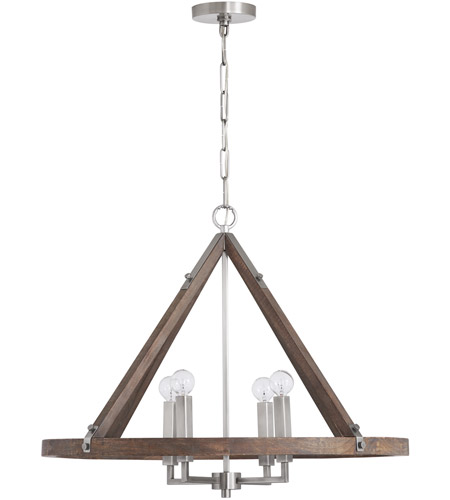 Capital Lighting 440141gn Hugo 4 Light 29 Inch Grey Wash And Matte Nickel Chandelier Ceiling Light