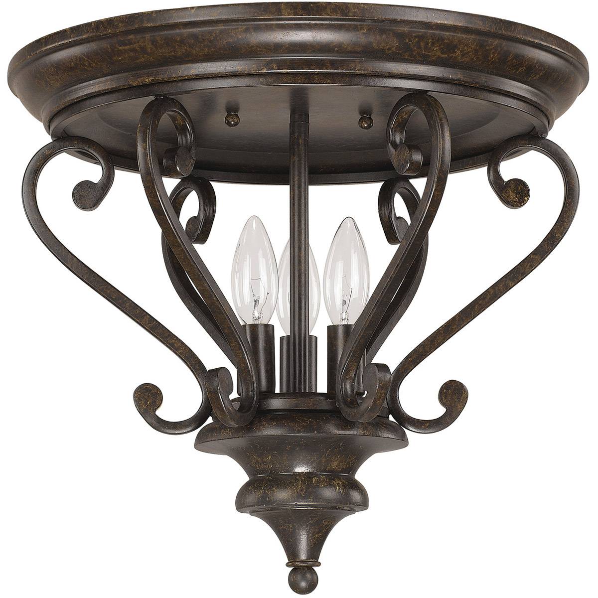 Capital Lighting Fixtures 4533CB Maxwell Flush Mount Chesterfield Brown
