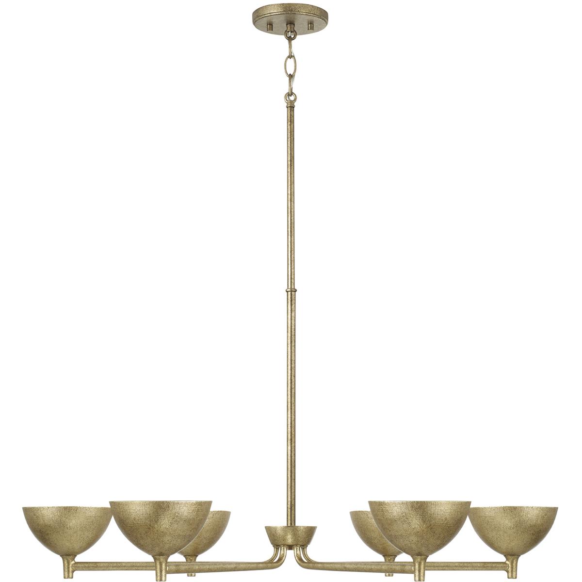 Lighting New York R-458561FT Capital Lighting Francesca LED 34 inch Feathered Gold Chandelier Ceiling Light 458561FT - Open Box