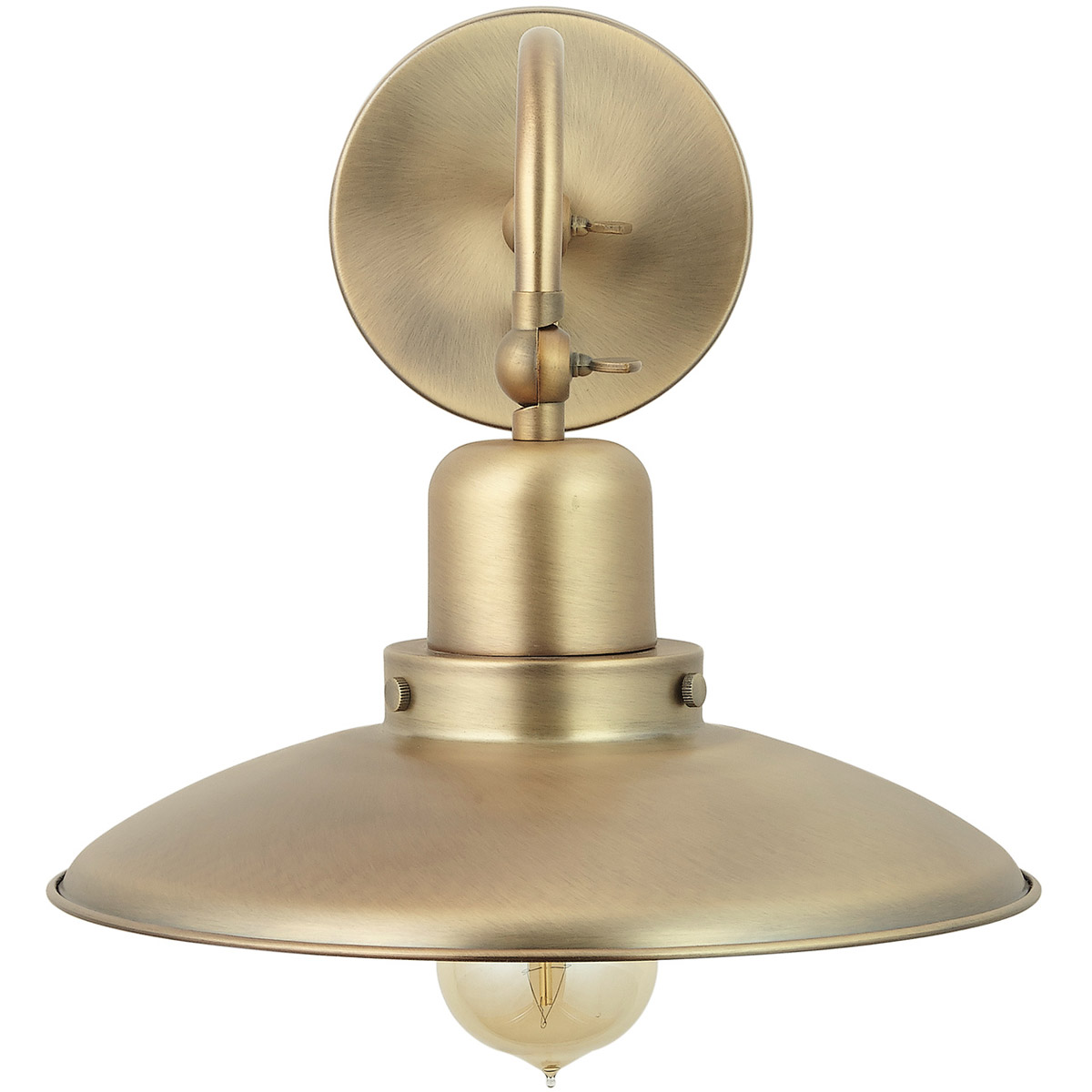 Capital Lighting 634811AD Dewitt 1 Light 10.25 inch Aged Brass Sconce Wall Light
