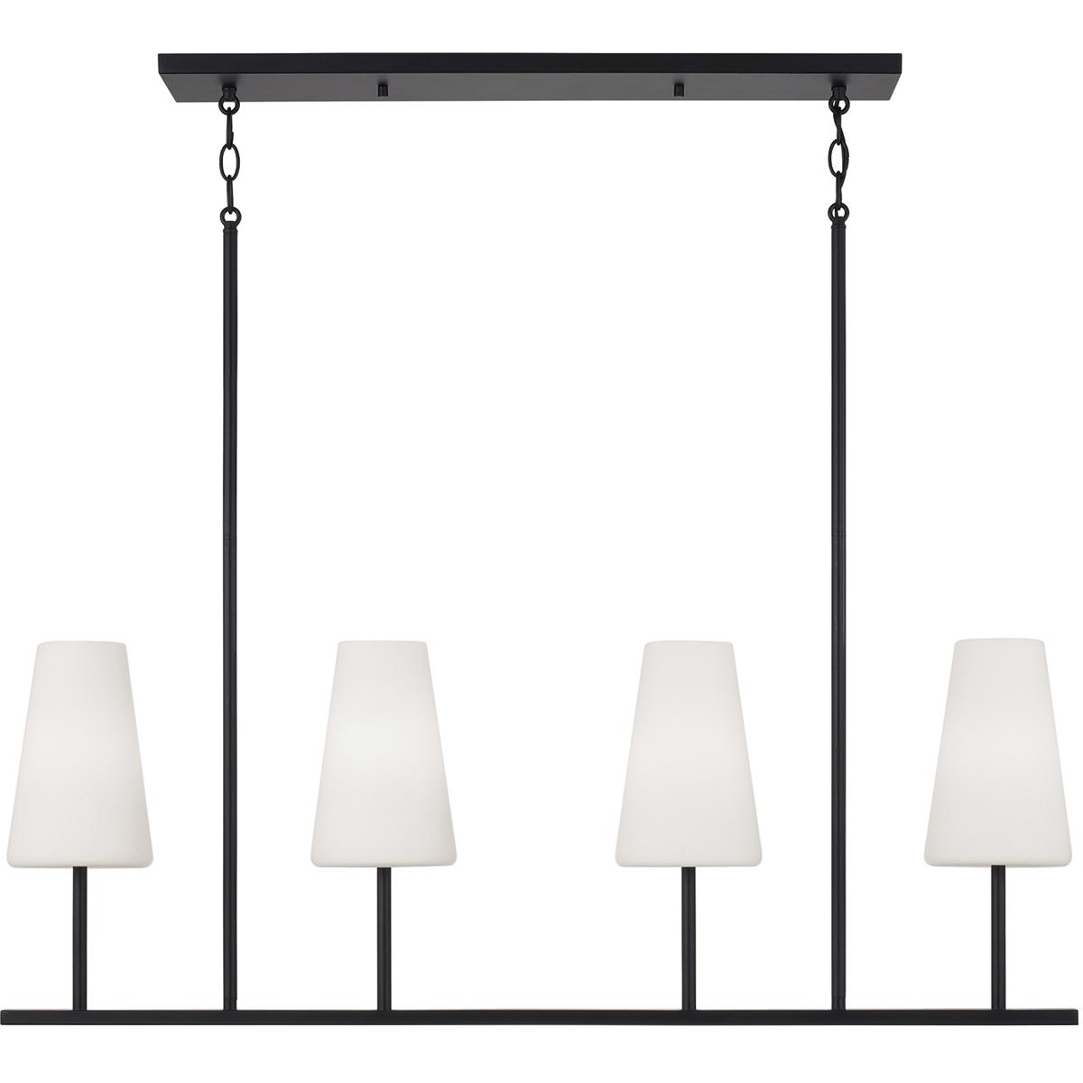 Capital Lighting 855241MB-550 Averitt 4 Light 42 inch Matte Black Island Light Ceiling Light