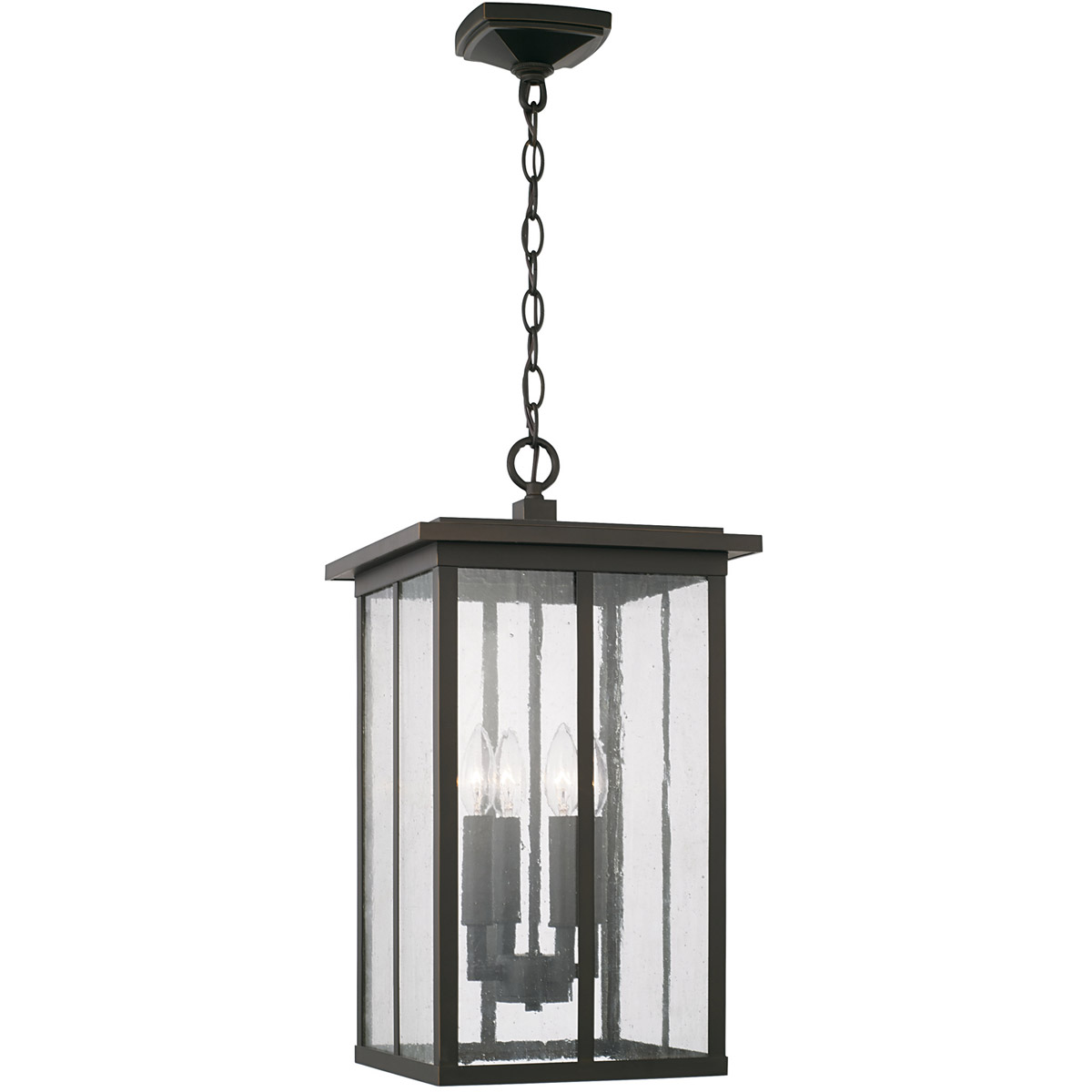 Capital Lighting 943844OZ Barrett 4 Light 11.5 inch Oiled Bronze Outdoor Hanging Lantern