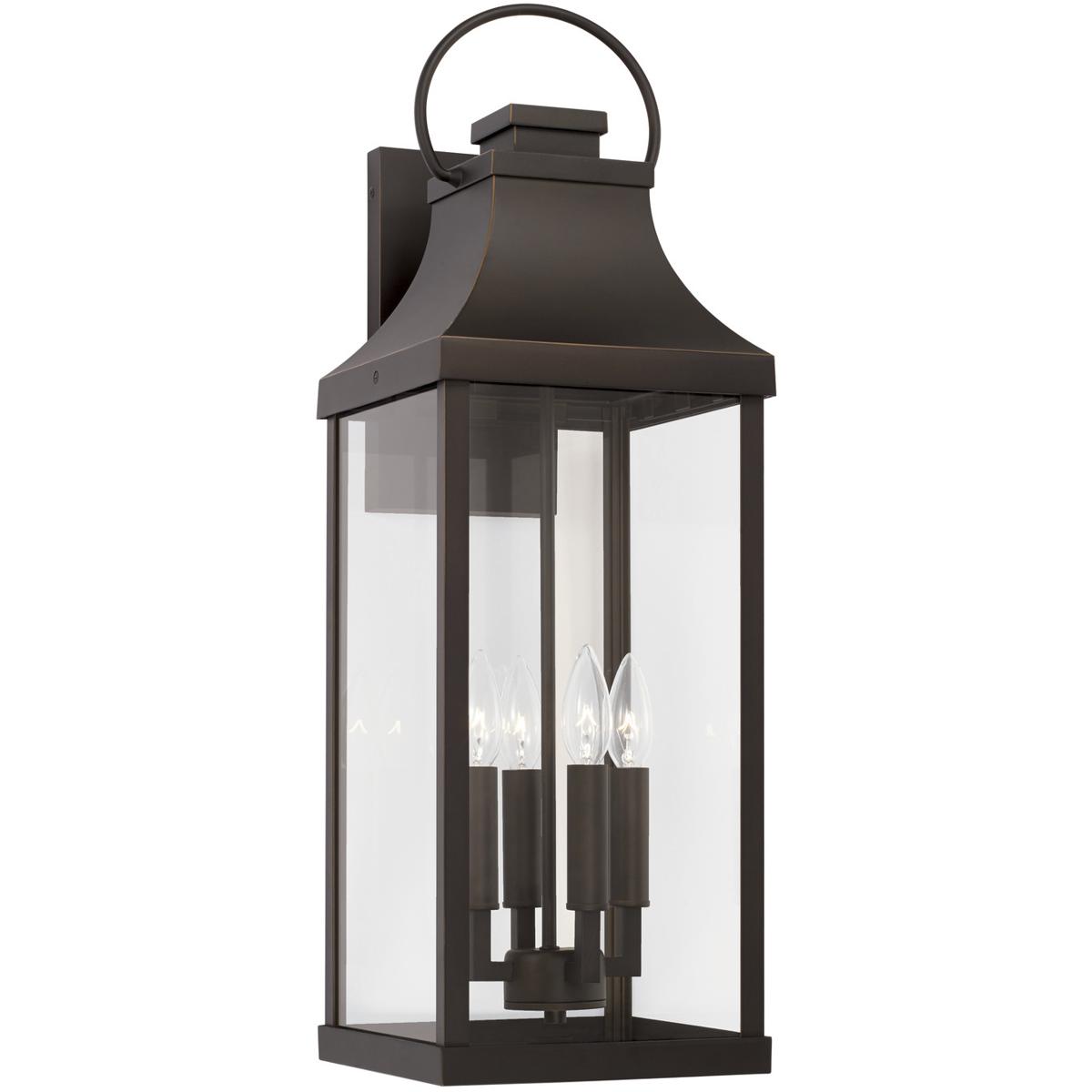 Lighting New York 946441OZ Capital Lighting Bradford 4 Light 27 inch Oiled Bronze Outdoor Wall Lantern 946441OZ - Open Box