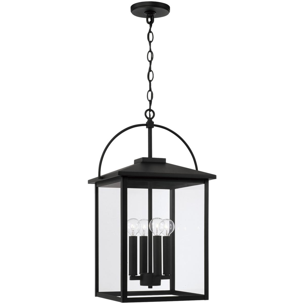Capital Lighting Fixture Company Bryson 23 Inch Tall 4 Light Outdoor Hanging Lantern Bryson - 948042BK - Transitional
