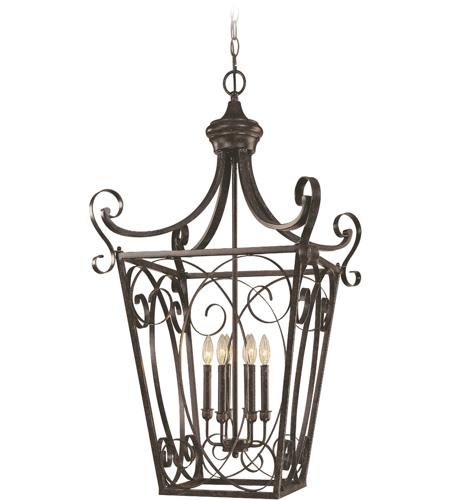 Craftmade 25136-ET Stanton 6 Light 24 inch English Toffee Foyer Light Ceiling Light, Cage
