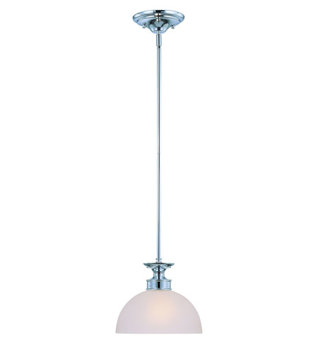 Craftmade 26121-CH Spencer 1 Light 10 inch Chrome Mini Pendant Ceiling Light in Frosted 26121-CH-2.jpg