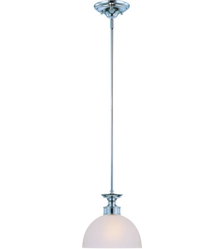 Craftmade 26121-CH Spencer 1 Light 10 inch Chrome Mini Pendant Ceiling Light in Frosted