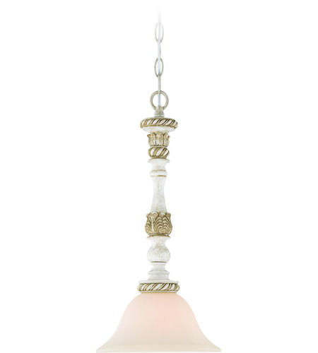 Craftmade 27321-ATL Zoe 1 Light 10 inch Antique Linen Mini Pendant Ceiling Light in Frosted