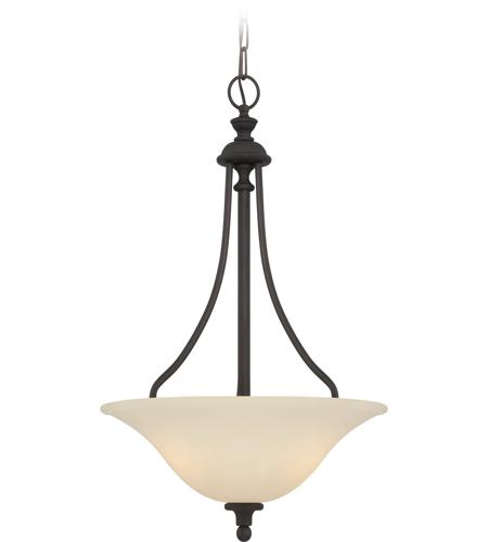 Craftmade 28543-GB Willow Park 3 Light 18 inch Gothic Bronze Inverted Pendant Ceiling Light in Golden Bronze