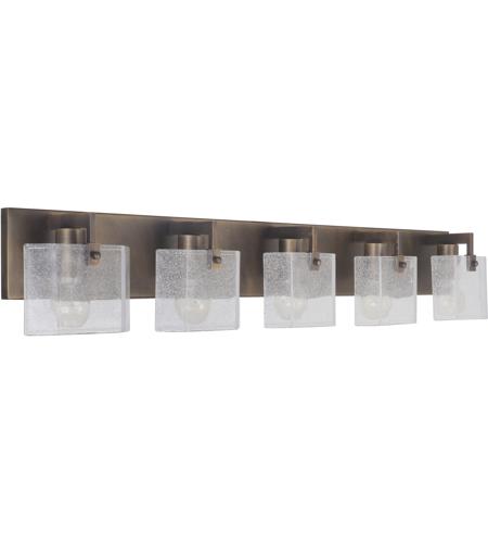 Craftmade 47605-PAB Trouvaille 5 Light 43 inch Patina Aged Brass Vanity Light Wall Light