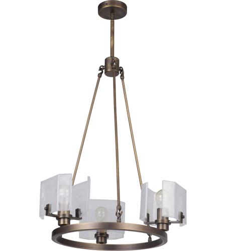 Craftmade 47623-PAB Trouvaille 3 Light 21 inch Patina Aged Brass Chandelier Ceiling Light