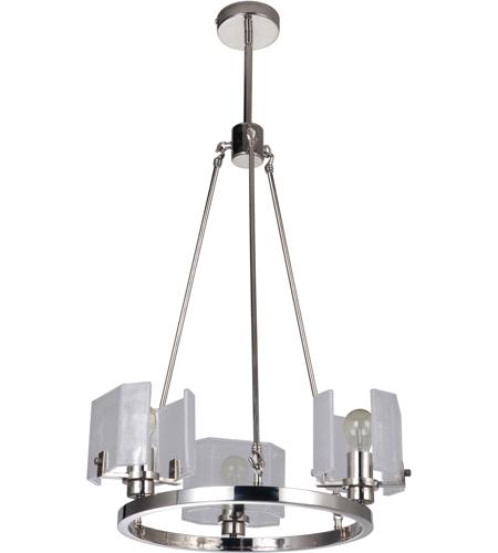 Craftmade 47623-PLN Trouvaille 3 Light 21 inch Polished Nickel Chandelier Ceiling Light