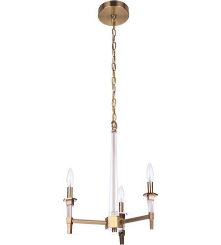 Craftmade 53223-SB Tarryn 3 Light 20 inch Satin Brass Chandelier Ceiling Light