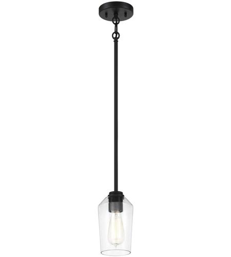 Craftmade 56191-FB Shayna 1 Light 5 inch Flat Black Mini Pendant Ceiling Light