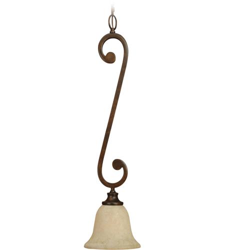 Craftmade 9107pr1 Toscana 1 Light 8 Inch Peruvian Bronze Mini