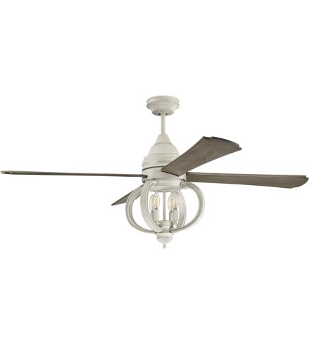 With Driftwood Blades Ceiling Fan, White Ceiling Fan