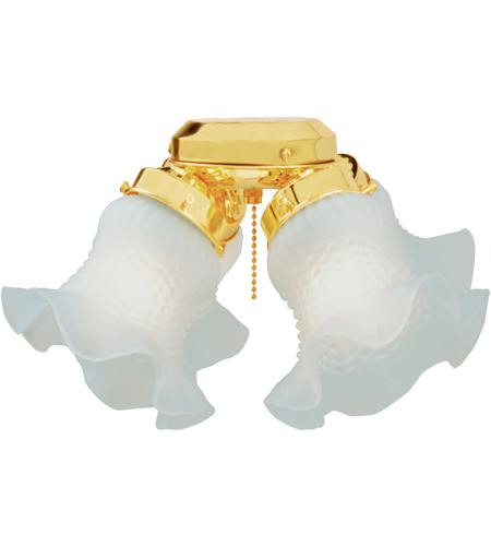 Craftmade ECK67BB Universal 4 Light Incandescent Bright Brass Fan Light Kit in Polished Brass