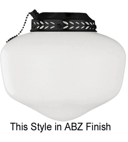 Craftmade ELK1ABZ Universal 1 Light CFL Aged Bronze Brushed Fan Light Kit in Dry, Schoolhouse