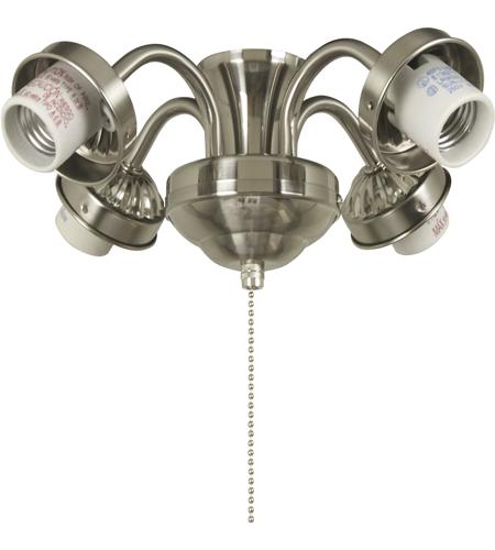 Craftmade EUBE42BCW Universal 4 Light Incandescent Blackened and Charred Walnut Fan Light Fitter, Shades Sold Separately