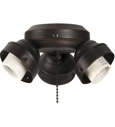 Craftmade F300-ABZ-LED Universal LED Aged Bronze Brushed Fan Light Fitter, Shades Sold Separately
