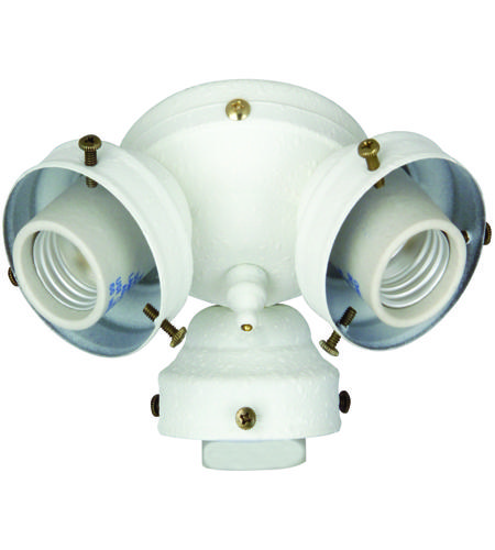 Craftmade F300-W-LED Universal LED White Fan Light Fitter, Shades Sold Separately