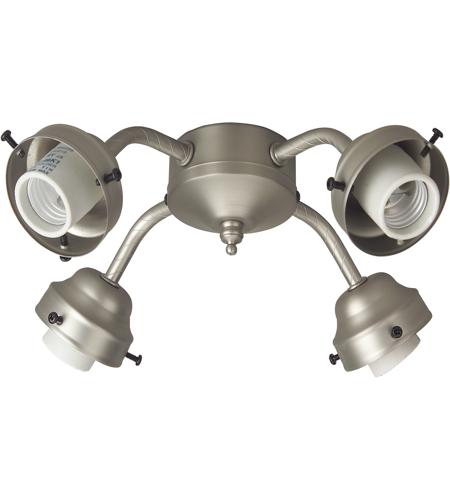 Craftmade F400-BN-LED Universal LED Brushed Satin Nickel Fan Light Fitter, Shades Sold Separately