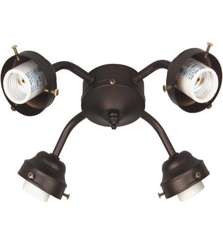 Craftmade F400-OB-LED Universal LED Oiled Bronze Fan Light Fitter, Shades Sold Separately