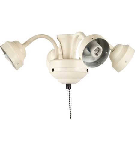 Craftmade F425-AW-LED Universal LED Antique White Fan Light Fitter, Shades Sold Separately