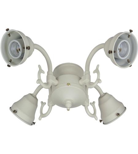 Craftmade F440-W-LED Universal LED White Fan Light Fitter, Shades Sold Separately