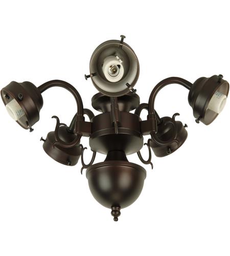 Craftmade F545-OB-LED Universal LED Oiled Bronze Fan Light Fitter, Shades Sold Separately